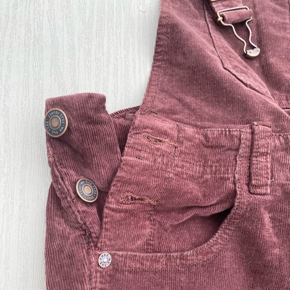 Free People corduroy skinny fit overalls - Picture 3 of 7